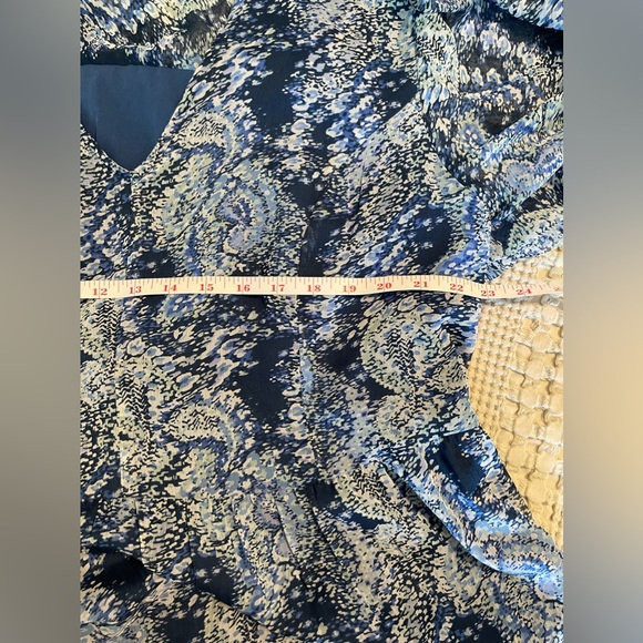 Joie Parisian Paisley Printed Blue Boho Dress XXL - Picture 8 of 12